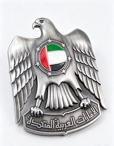 UAE Falcon Car <b>Badge</b> 3D Metal Emblem - Coat of Arms Auto Grille <b>Badge</b> with Screws & Nuts or 3M, Weatherproof for Car Exterior - Product Image 4