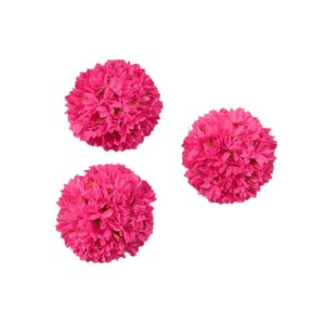 Fleurs artificielles en pompons, 3 têtes, fleurs en soie, décoration de mariage, décoration de la maison, haute simulation, moulage par injection, fabrication chinoise - Product Image 5