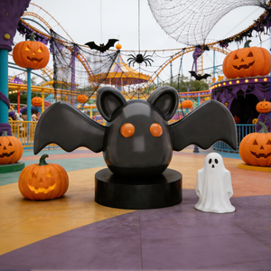 Sculpture de chauve-souris en fibre de verre personnalisée pour l'affichage dans les parcs à thème d'<span class=keywords><strong>Halloween</strong></span>, la décoration de fêtes en plein air et les événements - Product Image 1