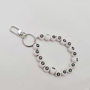 Anti-Verlust-Kopfhörer Handy hülle Kette Charms <span class=keywords><strong>Billard</strong></span> Schlüssel anhänger Sicherheits harz Würfel Silikon Perle Schlüssel bund Geldbörse Geschenk Mädchen - Product Image 4
