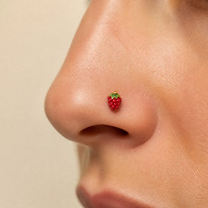 Food Inspired Design Titanium Gold <strong>Nose</strong> Stud <strong>Cute</strong> Body <strong>Piercing</strong> Unique Fashion <strong>Nose</strong> Ring Trendy Daily Wear Accessory Unisex Gift - Product Image 2