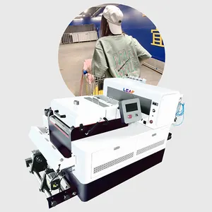 LEAF popular product 30cm All-In-One T-shirt Printing Machine A3 Inkjet Printer for T Shirt Print with Two XP600 Printhead