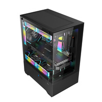 LY mejor precio Mini Pc Gaming PC case USB 3,0 Metal PC Tower Matx Gabinete para Gamer
