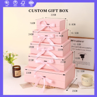 Boîte cadeau rigide pliable de luxe sur mesure, magnétique, pour emballage de petites entreprises, boîte cadeau magnétique pliable, boîte cosmétique pour vêtements