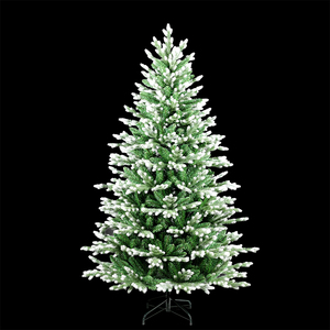 Alta vendita di alta qualità PET bianco fioritura di <span class=keywords><strong>pino</strong></span> <span class=keywords><strong>tipo</strong></span> di ago floccato alberi di natale per la decorazione della casa - Product Image 5