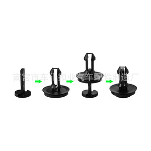 Clips de ventilation pour camion B24, en plastique noir, attaches automobiles pour camions CK, boucles décoratives - Product Image 1