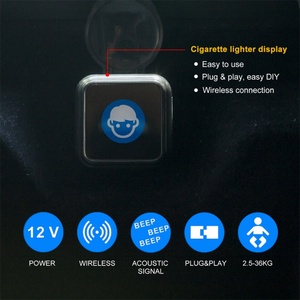 EASYGUARD - Rappel de siège bébé - Alarme de sécurité pour bébé dans la voiture - DC12V - Product Image 4