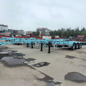 Semirremolque esquelético de 3 o 4 ejes para transporte de contenedores de 20 y 40 pies, fabricado en China - Product Image 2