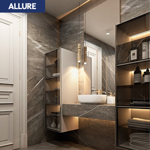 Allure Interior Design appartamento lusso moderno piccolo lavabo da <span class=keywords><strong>bagno</strong></span> in oro vanità - Product Image 1