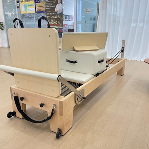 <span class=keywords><strong>Reformer</strong></span> <span class=keywords><strong>Pilates</strong></span> in Legno d'Acero, Design Durevole per Uso Domestico e Commerciale, Macchina per Studio di <span class=keywords><strong>Pilates</strong></span> - Product Image 4
