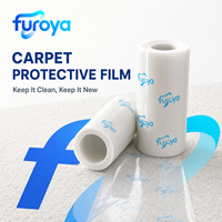 Film de protection de surface pour tapis contre la peinture, la poussière et les débris, PE souple uni, largeur 60 cm, qualité machine