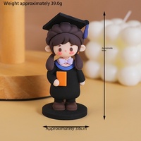 Figurine de dessin animé en gros pour la remise des diplômes, poupée étudiante, mini-figurine de diplômé pour les faveurs de fête de remise des diplômes, souvenir, cadeau