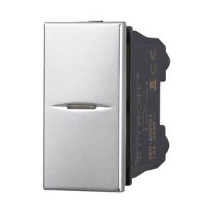 Interruptor de Pared Axial Unipolar de 1P 16A, Color Gris, Compatible con Bticino Axolute - Product Image 1