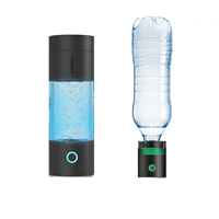 Cangkir Generator Air Hidrogen 230ML 5000ppb dengan Logo Kustom, Teknologi SPE PEM, Ionizer Alkali Hidrogen Elektrik untuk Penggunaan Rumah Tangga dan Luar Ruangan