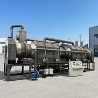 Four de carbonisation à biomasse écoénergétique pour tiges de roseau, 850 kg/heure, avec ventilateur à régulation automatique de l'oxygène