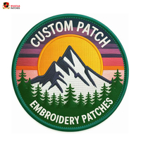 Patch brodé 3D personnalisé de haute qualité avec logo, à coudre ou thermocollant, pour vêtements et chapeaux