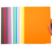 Papier de Construction de couleurs assorties, 50/100 feuilles, format A4, artisanal