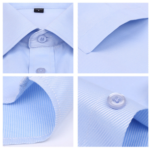 Polsino francese gemelli camicie Casual da <span class=keywords><strong>uomo</strong></span> tinta unita camicie a maniche lunghe <span class=keywords><strong>uomo</strong></span> di fascia alta <span class=keywords><strong>abbigliamento</strong></span> <span class=keywords><strong>estivo</strong></span> da <span class=keywords><strong>uomo</strong></span> - Product Image 2