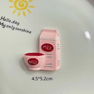 Hot Bán Dễ Thương Màu Hồng Mô Phỏng Cà Phê Lớn Cốc Sữa Thiết Kế Chai Flatback Nhựa Charms Cho Keyring Móc Chìa Khóa - Product Image 3