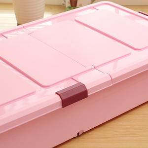 Bathroom Large <strong>Under</strong> <strong>the</strong> <strong>Bed</strong> with Lids Saving Space Stackable <strong>Plastic</strong> <strong>Box</strong> <strong>Storage</strong> - Product Image 4