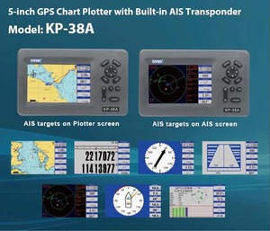 Plotter de Cartas GPS con Pantalla LCD a Color de 5 Pulgadas KP-38A, con Antena GPS y Transpondedor AIS Clase B Integrado - Product Image 2