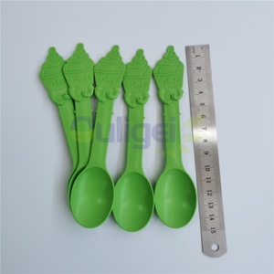 Cuillères à crème glacée à l'amidon de maïs personnalisées Cuillères en plastique jetables Expédition rapide et échantillons gratuits Cuillères à crème glacée à l'amidon de maïs - Product Image 5