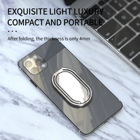 Support de téléphone portable magnétique pliable en alliage de zinc, réglable et adhésif, pour bureau et usage professionnel (OEM/ODM)