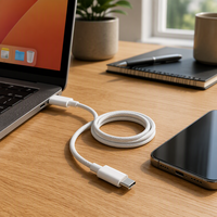 Câble USB-C vers USB-C tressé en nylon 240W 1m 2m, câble de charge rapide pour iPhone 15-17 Pro Max, iPad, MacBook Air