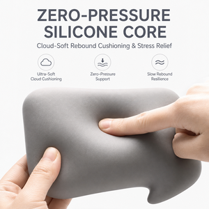 Ensemble repose-poignets ergonomique 2-en-1 en silicone souple pour clavier et souris avec base en PU - Product Image 6