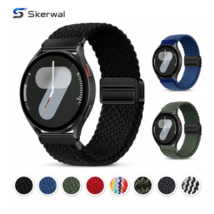 Quick Release Braided Band for Samsung <strong>Galaxy</strong> Watch Active 3 4 5 6 7 Gear 2 S3 40 42 44 45 46 47mm Sport Magnetic Nylon Strap - Product Image 1