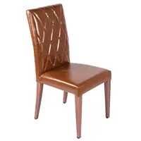 पु चमड़े vinyl लकड़ी नज़र समाप्त फ्रेंच खाने की कुर्सी लक्जरी रेस्तरां कुर्सी रिसॉर्ट कुर्सी