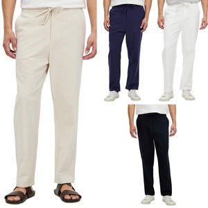 Gingtto Casual estivo Joger Top Design <span class=keywords><strong>pantaloni</strong></span> di <span class=keywords><strong>lino</strong></span> personalizzati di migliore qualità da uomo - Product Image 1