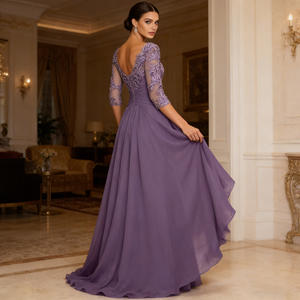 فستان وصيفة الشرف الأنيق من الشيفون لعام 2026، مقاس XL، لحفلات التخرج والسهرات، فستان سهرة طويل للحفلات السنوية الجديدة، تصنيع حسب الطلب - Product Image 3