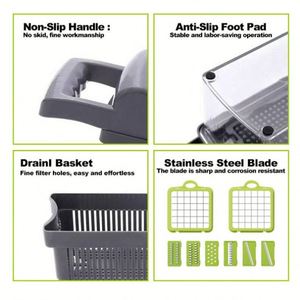 Best Sell 15 in 1 Handheld Potato Peeler Onion Cutter Kitchen Fruits Slicer <b>Vegetable</b> <b>Chopper</b> - Product Image 3