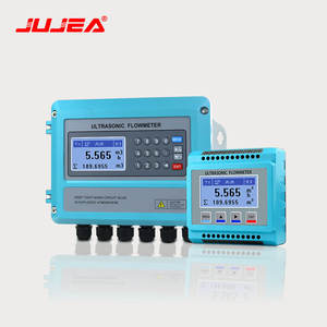 JUJEA meteran aliran air cairan Hart kustom catu daya ultrasonik portabel 4-20mA RS485 85-265VAC/24VDC bahan plastik untuk minyak - Product Image 4