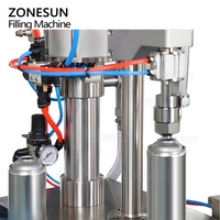 ZONESUN ZS-CQ3 bureau semi-automatique entièrement pneumatique liquide pulvérisation aérosol Valve peut Machine de remplissage