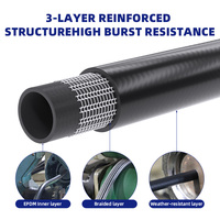 Tuyau en caoutchouc EPDM pour lavage de voiture, tuyau d'eau flexible, tube en caoutchouc durable anti-âge pour le nettoyage automobile et l'utilisation en jardin
