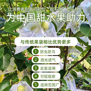 Fruit <b>Mesh</b> Bag 10x20x30cm Anti Uv <b>Insect</b> Bird Protection For Grape Fig Melon Pomegranate Orange Agricultural Planting - Product Image 4