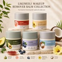 Balsem Pembersih Makeup Private Label 50g Balsem Pembersih Botani Alpukat Blueberry Kelapa Astaxanthin Abelmoschus OEM ODM