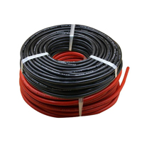 Noir/rouge en stock 2AWG 4awg 6awg Section de fil toronné souple Flexible 16mm2 25mm2 fil de Silicone