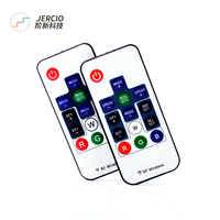 Jercio DC5V-24V WS2811 WS2812B contrôleur 14key télécommande RF sans fil Mini 3pin contrôleur pour RGB LED bande lumineuse