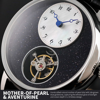 Montres mécaniques automatiques de luxe pour hommes, vente en gros, design minimaliste, logo de marque personnalisé, fabrication OEM