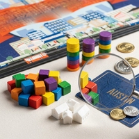 Jeu de société imprimé sur papier écologique personnalisé et amusant avec des pièces d'échecs en bois pour le plaisir familial et les jeux de table
