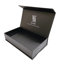 Carton pliable de luxe noir à taille personnalisée pour l'intérieur du Royaume-Uni Cajas Para Ropa Boîte-cadeau de lingerie Boîtes d'emballage pour sous-vêtements et vêtements