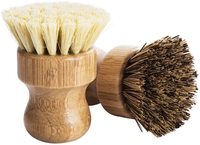 Brosse de cuisine en Sisal écologique bois bambou, pour sol, légumes, plat, Pot, brosse de nettoyage en Sisal