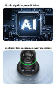 รุ่นใหม่ P03 AI การติดตามใบหน้าอัจฉริยะกล้องที่รองรับหลายกล้องที่วางโทรศัพท์หมุนได้ 360 องศา - Product Image 4