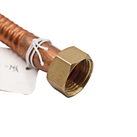 Connecteur de chauffe-eau en cuivre ondulé 3/4 FIP x 3/4 FIP, tuyau flexible pour eau chaude, usine OEM