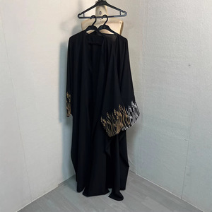 Abaya Musulmana al por Mayor <span class=keywords><strong>para</strong></span> <span class=keywords><strong>Mujer</strong></span>, Modesta, Multicolor, con Bordado Floral, Túnica Islámica, Vestido Elegante, Informal y Formal - Product Image 6