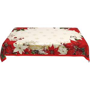 Juniissl 60x90 pulgadas Navidad rectángulo lavable mantel decorativo cubierta de mesa para fiesta Picnic cocina uso - Product Image 3