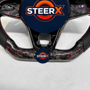 Volant de <span class=keywords><strong>Golf</strong></span> 8 GTI <span class=keywords><strong>2020</strong></span> en cuir véritable en fibre de carbone compatible avec <span class=keywords><strong>Golf</strong></span> MK8 GTI R GTE <span class=keywords><strong>GTD</strong></span> Jetta Passat CC - Product Image 6